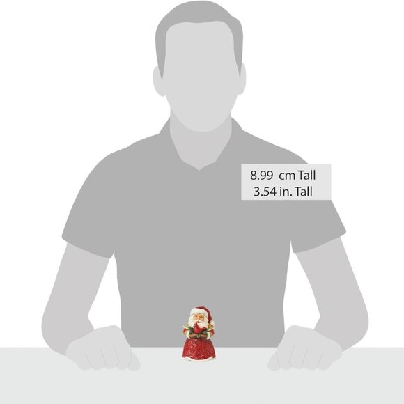 Enesco Jim Shore Heartwood Creek Santa Holding a Cardinal Miniature Figurine - Picture 5 of 5